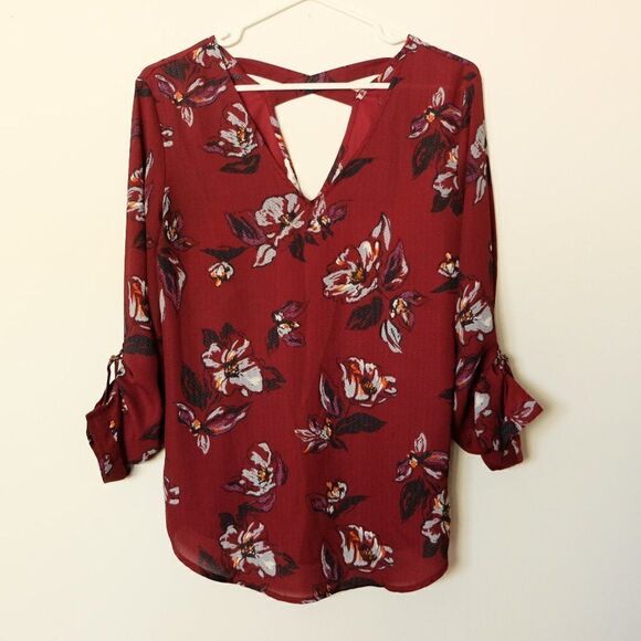 Maurices Floral Print Top | Blouse | XS - Picture 3 of 8
